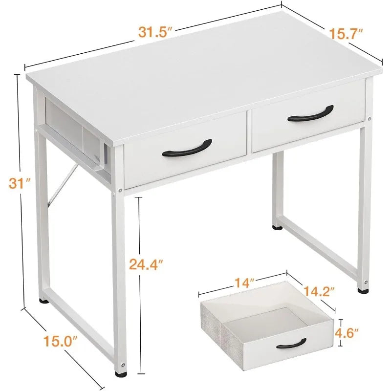 32 Inch Computer Desk with Headphone Hook
