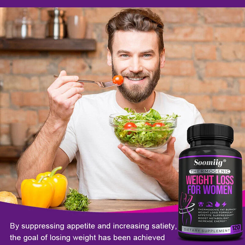 Thermogenic Fat Burner - Natural Appetite Suppressant,120 Capsules
