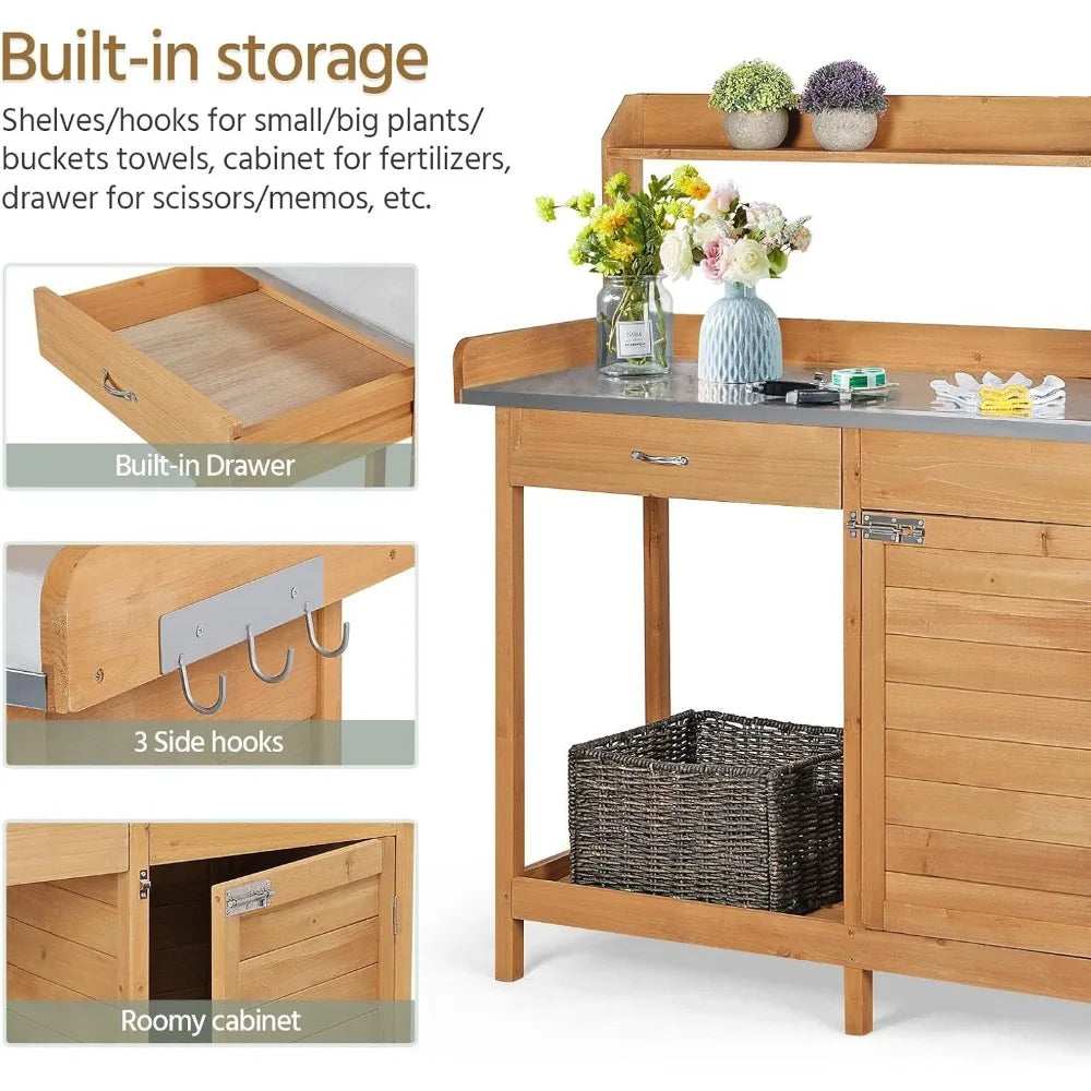 Outdoor Garden Potting Bench