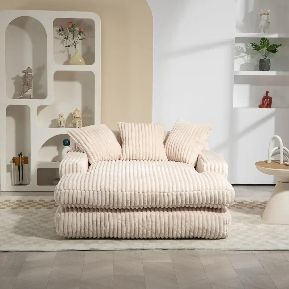 Oversized Chaise Lounge Chair/ Love Seat, Indoor