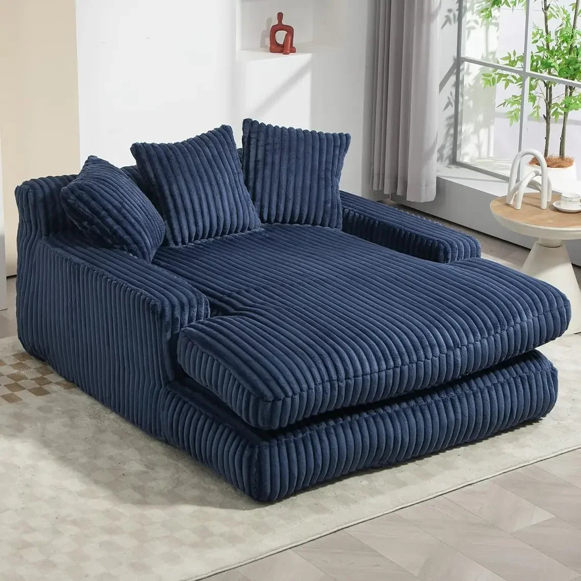 Oversized Chaise Lounge Chair/ Love Seat, Indoor