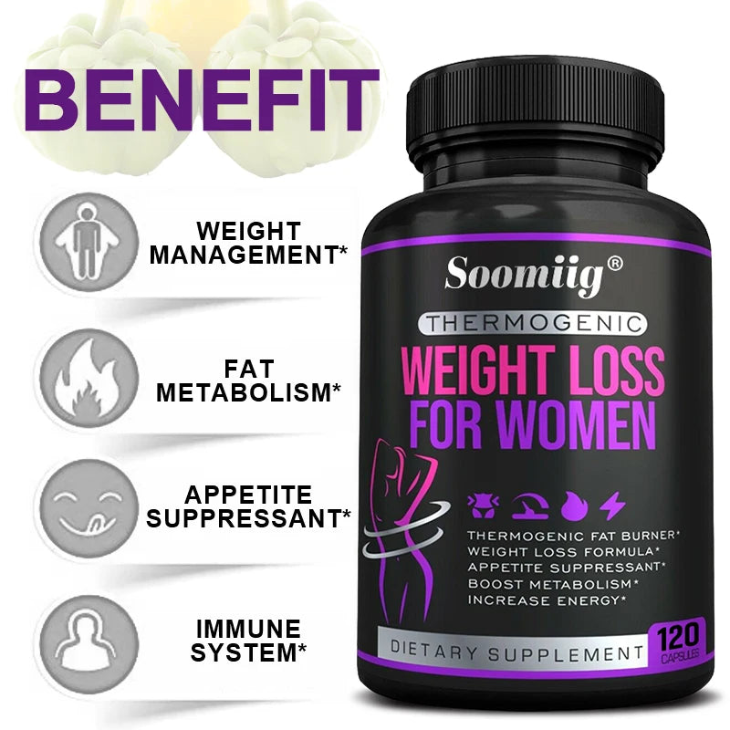 Thermogenic Fat Burner - Natural Appetite Suppressant,120 Capsules