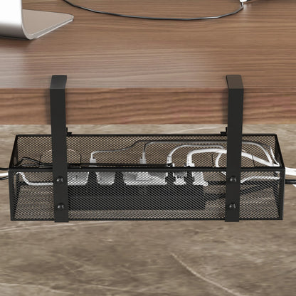 Under Desk Box Tray Wire Management & Cord Organizer