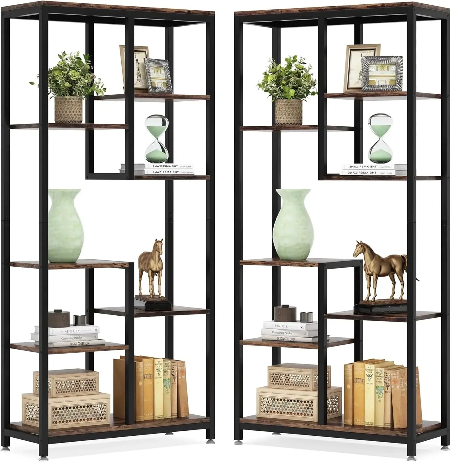 6-Tier Tall Bookshelf Bookcase