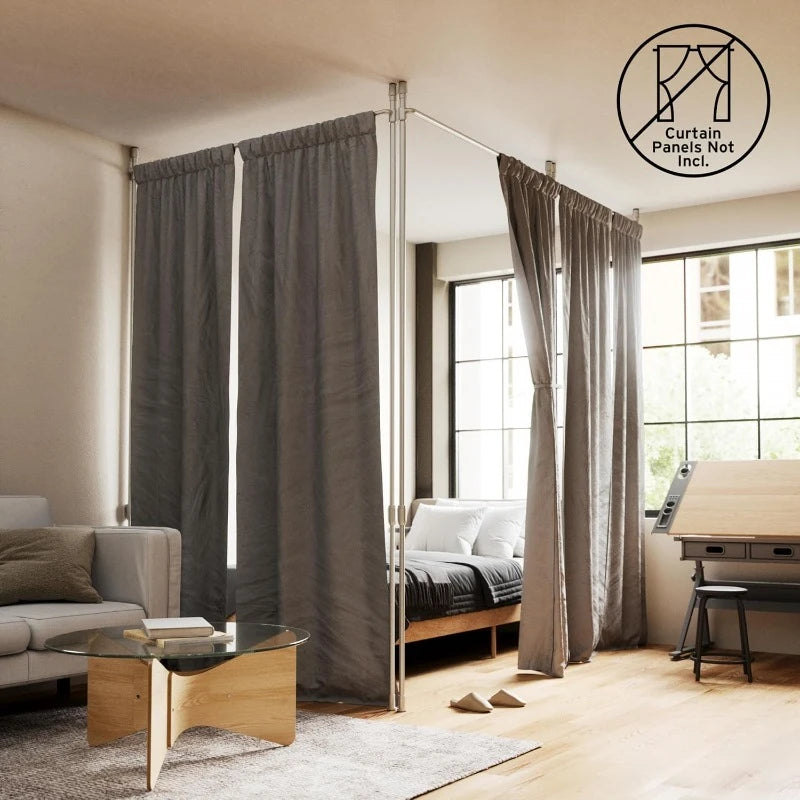 Expandable Curtain Rod and Room Divider