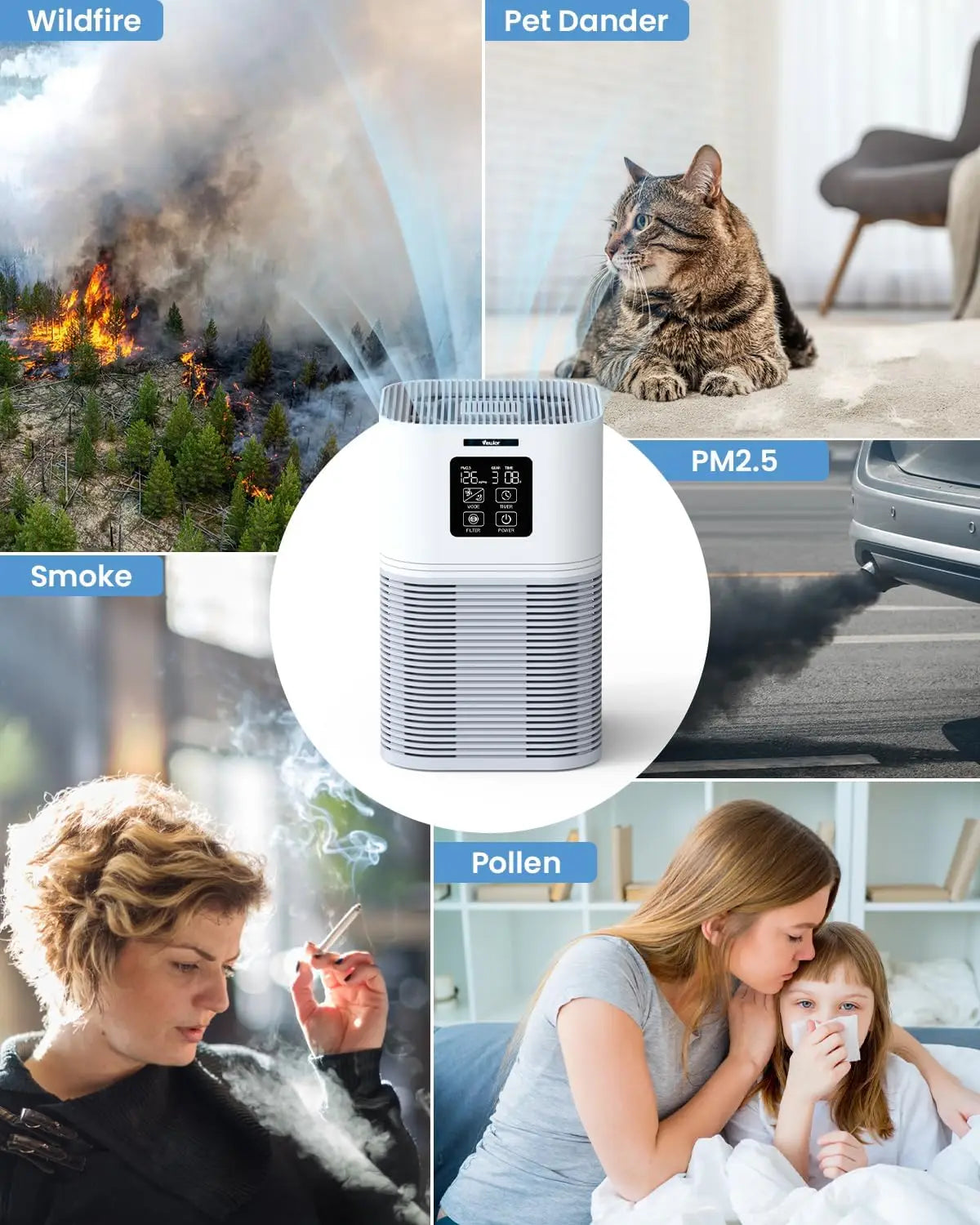 2 in 1 Air Purifier & Aromatherapy diffuser