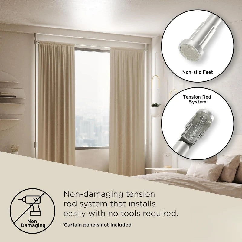 Expandable Curtain Rod and Room Divider