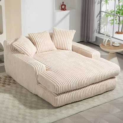 Oversized Chaise Lounge Chair/ Love Seat, Indoor