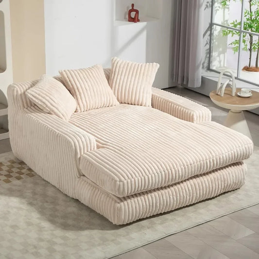 Oversized Chaise Lounge Chair/ Love Seat, Indoor