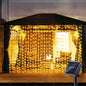 300 LEDs Solar Curtain Outdoor Lights
