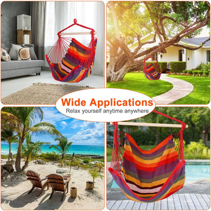 265 Lbs Portable Canvas  Seat Hammock Chair