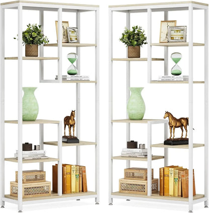 6-Tier Tall Bookshelf Bookcase