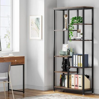 6-Tier Tall Bookshelf Bookcase