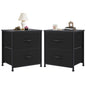 Nightstand With 2 Fabric Drawers