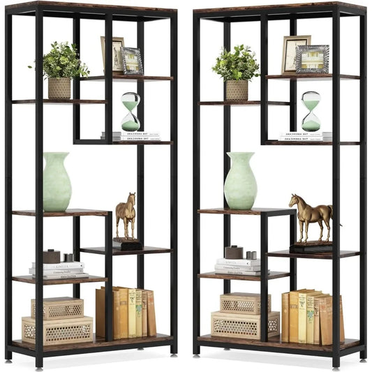 6-Tier Tall Bookshelf Bookcase