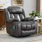 Swivel Rocker/Glider with Massage, Heat and Vibration, 360° Lounge Reclining Chair