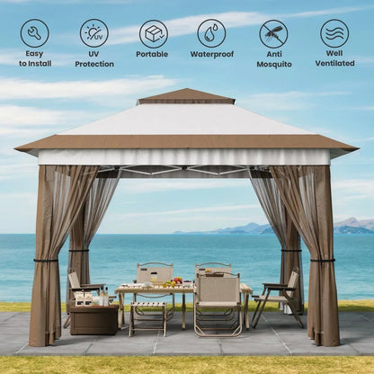 Pop Up Outdoor Gazebo Tent/Canopy with Mosquito Netting