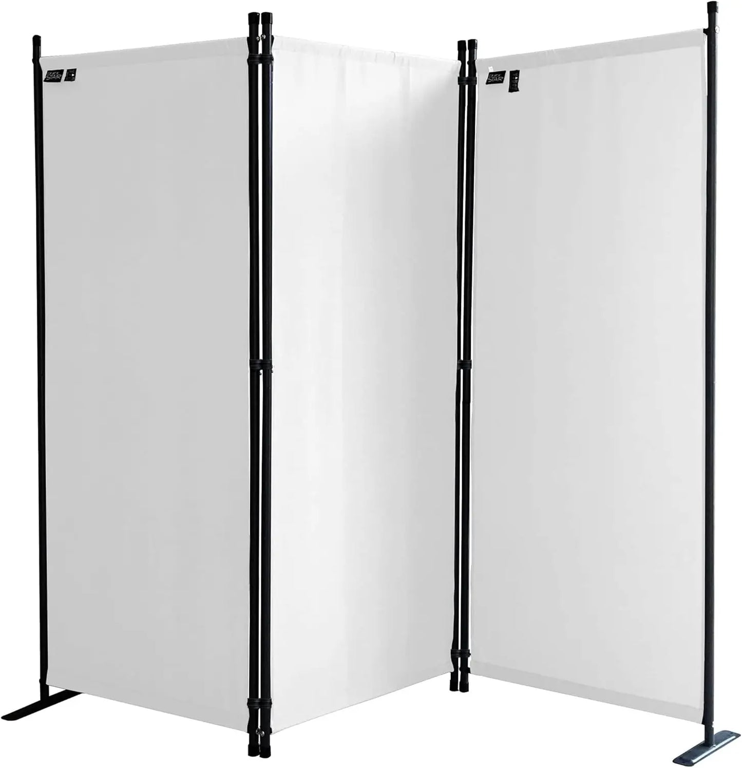 67" W x 65" H Room Divider, 3-Panel Folding Privacy Screen