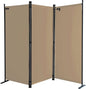 67" W x 65" H Room Divider, 3-Panel Folding Privacy Screen