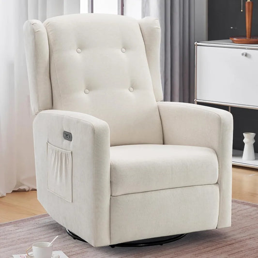 Swivel Rocking Recliner Chair, Electric