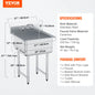 Stainless Steel Utility Sink w/Faucet