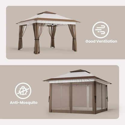 Pop Up Outdoor Gazebo Tent/Canopy with Mosquito Netting