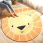 Cartoon Animal Round Bedroom Rug/Mat