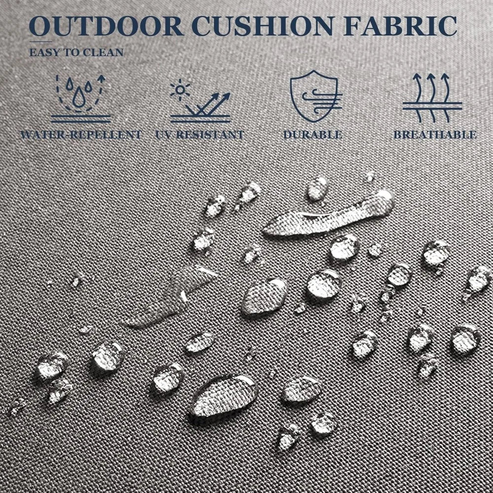 3 Seat Patio Wicker Sofa/Couch with Water-Resistant Cushions
