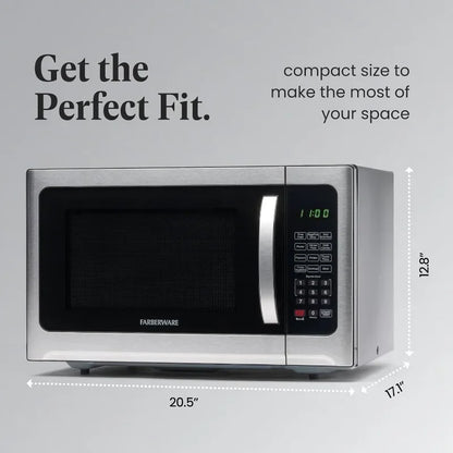 1.2 Cu.Ft. Microwave Oven, 1000 Watt with LED Lighting