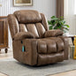 Swivel Rocker/Glider with Massage, Heat and Vibration, 360° Lounge Reclining Chair