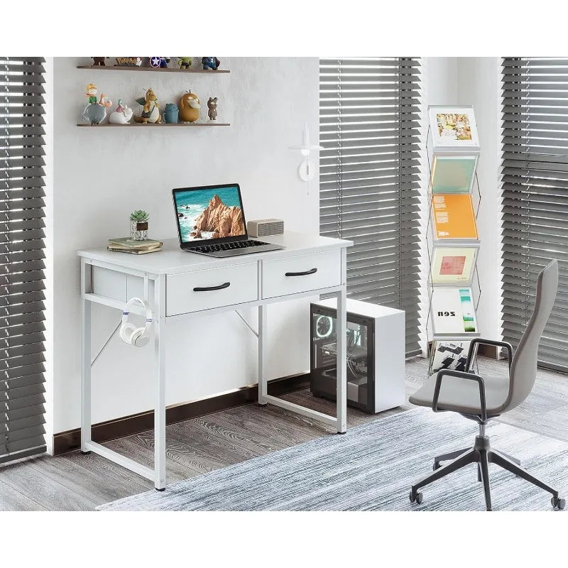 32 Inch Computer Desk with Headphone Hook