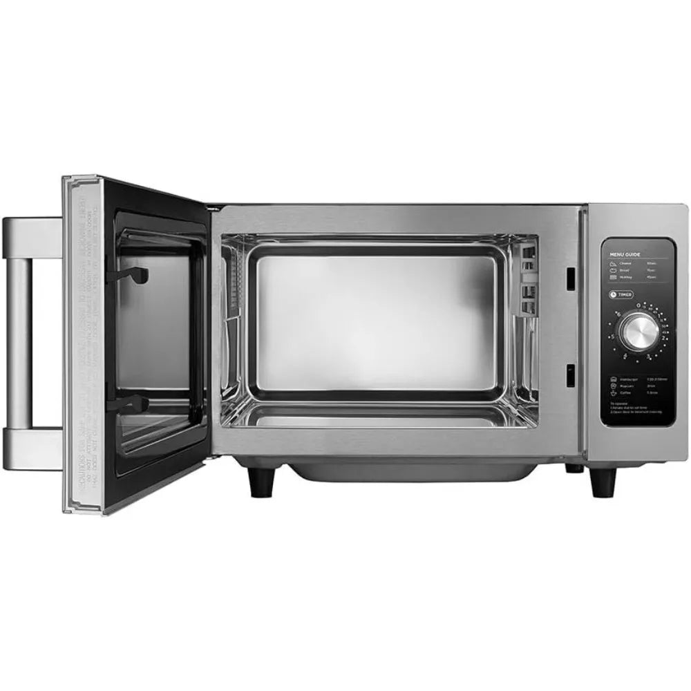 Counter To Microwave Oven with Dial, 1000 W, Stainless Steel.9 Cu Ft