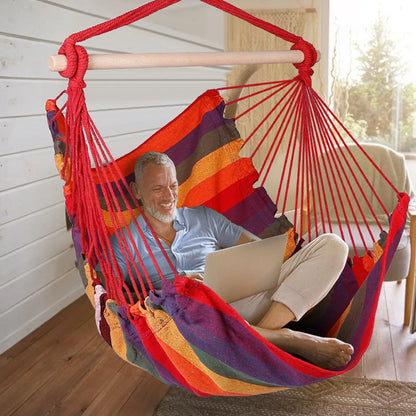 265 Lbs Portable Canvas  Seat Hammock Chair