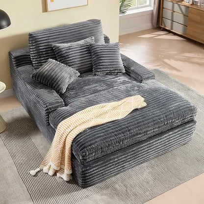 Oversized Chaise Lounge Chair/ Love Seat, Indoor