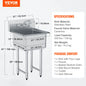 Stainless Steel Utility Sink w/Faucet