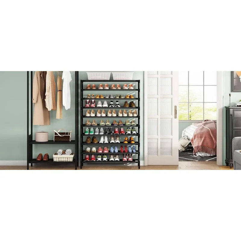 10 Tiers Shoe Rack/Shelf/Organizer for 50 Pairs