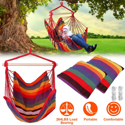 265 Lbs Portable Canvas  Seat Hammock Chair