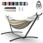 Hammock Bed with Adjustable Stand & Storage Bag, 600lb Capacity