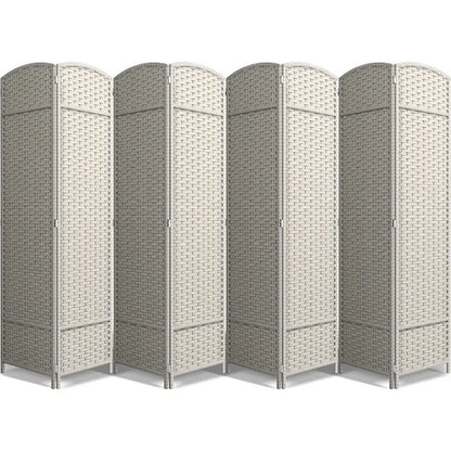 8 Panel Room Divider 6 ft. Tall - Privacy Screen