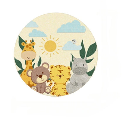 Cartoon Animal Round Bedroom Rug/Mat