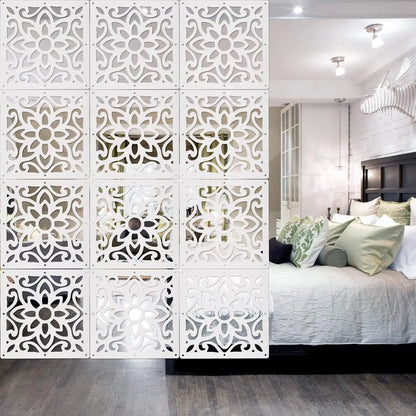 24 PCS Hanging Room Divider, Decorative Thick Wall Screen Panels
