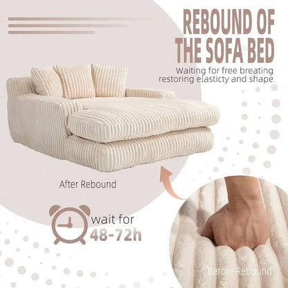 Oversized Chaise Lounge Chair/ Love Seat, Indoor