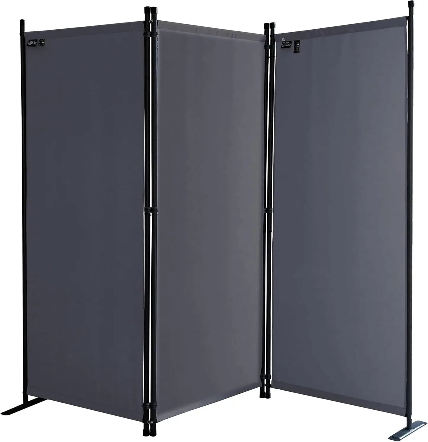 67" W x 65" H Room Divider, 3-Panel Folding Privacy Screen