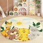 Cartoon Animal Round Bedroom Rug/Mat