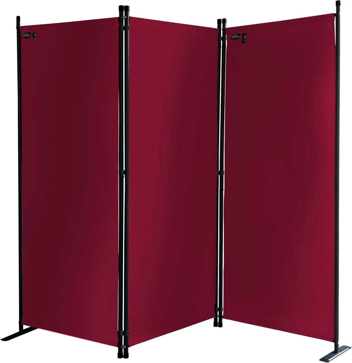 67" W x 65" H Room Divider, 3-Panel Folding Privacy Screen