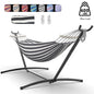 Hammock Bed with Adjustable Stand & Storage Bag, 600lb Capacity