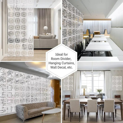 24 PCS Hanging Room Divider, Decorative Thick Wall Screen Panels