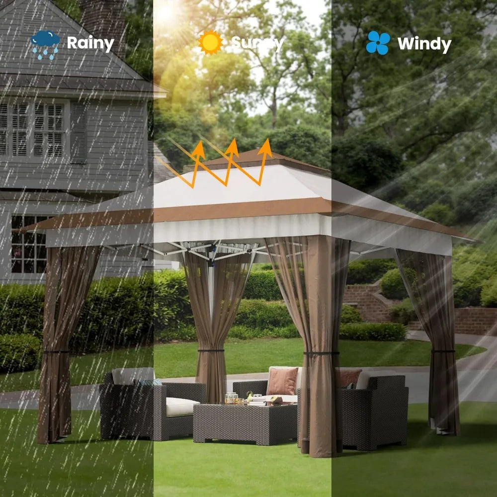 Pop Up Outdoor Gazebo Tent/Canopy with Mosquito Netting