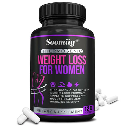 Thermogenic Fat Burner - Natural Appetite Suppressant,120 Capsules