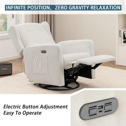 Swivel Rocking Recliner Chair, Electric